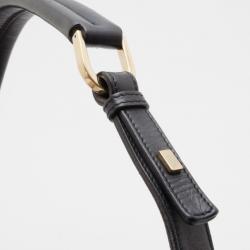 Pre Owned Gucci Black GG Monogram Canvas Shoulder Bag