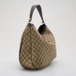 مملوكة مسبقًا  Gucci New Ladies Web GG Hobo Bag