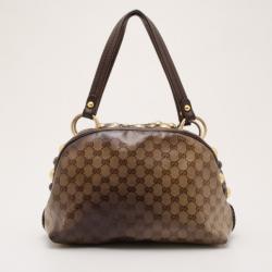 Gucci Babouska Crystal GG Crest Dome Bag