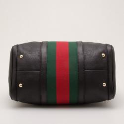 مملوكة مسبقًا Gucci Black Leather Medium Boston Satchel