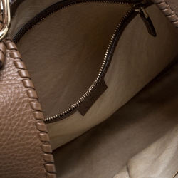 مملوكة مسبقًا Gucci White Flora Canvas and Leather Large Jackie O Hobo