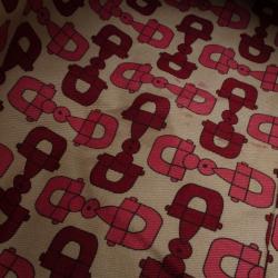 مملوكة مسبقًا Gucci Red Guccissima 'D Gold' Medium Hobo