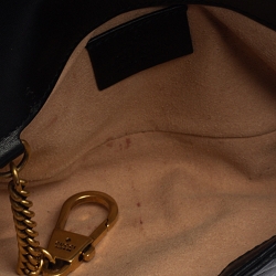 Pre Owned حقيبة غوتشي مارمونت سوبر GG ميني جلد مبطنة حمراء