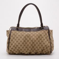 Gucci Monogram Large Abbey Tote with Wallet
