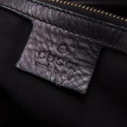 Pre Owned Gucci 85th Anniversary Black Leather Hobo