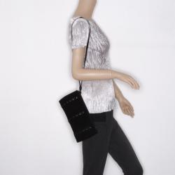 Pre Owned Gucci Black Suede Wristlet