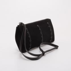 Pre Owned Gucci Black Suede Wristlet