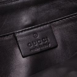 Pre Owned Gucci Black Suede Wristlet