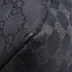 مملوكة مسبقًا Gucci Black Monogram Horsebit Hobo