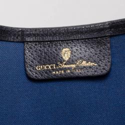 Pre Owned Gucci Vintage Navy Monogram Tote