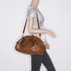 مملوكة مسبقًا Gucci Brown Guccissima Medium Sukey Satchel