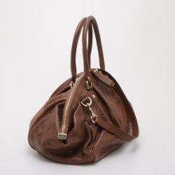 مملوكة مسبقًا Gucci Brown Guccissima Medium Sukey Satchel