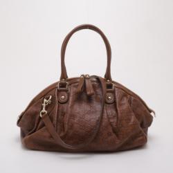 مملوكة مسبقًا Gucci Brown Guccissima Medium Sukey Satchel