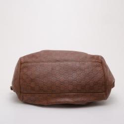 مملوكة مسبقًا Gucci Brown Guccissima Medium Sukey Satchel