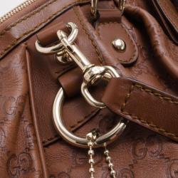 مملوكة مسبقًا Gucci Brown Guccissima Medium Sukey Satchel