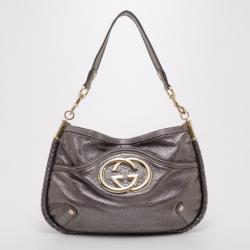 مملوكة مسبقًا Gucci Metallic Guccissima 'Britt' Hobo