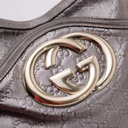 مملوكة مسبقًا Gucci Metallic Guccissima 'Britt' Hobo
