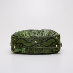 مملوكة مسبقًا Gucci Pop Python Bamboo Handle Bag 