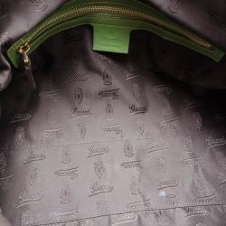 مملوكة مسبقًا Gucci Pop Python Bamboo Handle Bag 