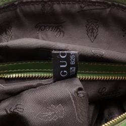 مملوكة مسبقًا Gucci Pop Python Bamboo Handle Bag 