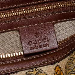 Pre Owned Gucci Pigna Canvas Satchel