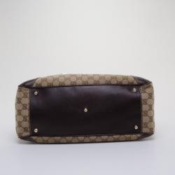 مملوكة مسبقًا Gucci Monogram Wave Medium Boston Bag