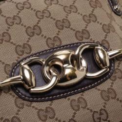 مملوكة مسبقًا Gucci Monogram Wave Medium Boston Bag
