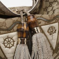 Pre Owned Gucci Large Limited Edition Crest Patchwork Indy