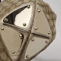 Pre Owned Gucci Large Limited Edition Crest Patchwork Indy