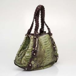 مملوكة مسبقًا Gucci Pelham Python Tote Bag