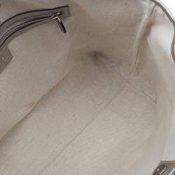 Pre Owned حقيبة غوتشي كريستال فضي مونوغرامي متوسطة