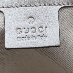 Pre Owned حقيبة غوتشي كريستال فضي مونوغرامي متوسطة