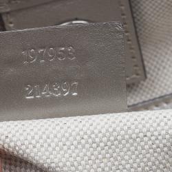 Pre Owned حقيبة غوتشي كريستال فضي مونوغرامي متوسطة