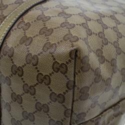 مملوكة مسبقًا حقيبة  يد غوتشي جوي GG ذهبي  وكريستال كانفاس كبيرة