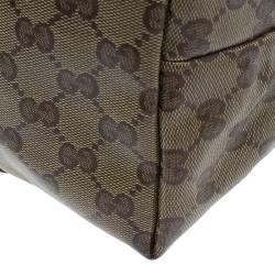 مملوكة مسبقًا حقيبة يد غوتشي جوي GG ذهبي  وكريستال كانفاس كبيرة