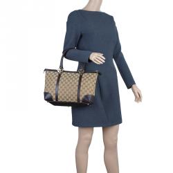 مملوكة مسبقًا حقيبة غوتشي لوفلي هارت كانفاس بيج مونوغرامي حرفي G المتشابكين