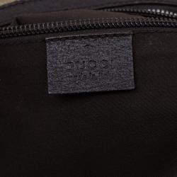 Pre Owned Gucci Beige Monogram Canvas Round Messenger Bag