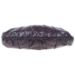 مملوكة مسبقًا Gucci Maroon Crystal Monogram Large Hysteria Top Handle Bag