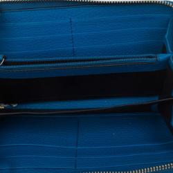 مملوكة مسبقًا محفظة غوتشي كونتينينتال سوهو جلد أزرق