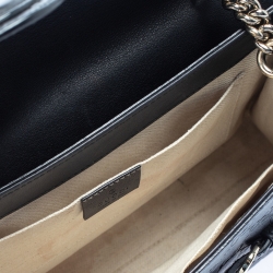 مملوكة مسبقًا Gucci Black Guccissima Leather Medium Emily Shoulder Bag