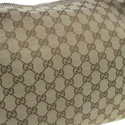 Pre Owned Gucci Beige GG Canvas Medium Bamboo Bar Tote Bag
