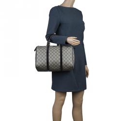 Pre Owned حقيبة غوتشي جوي بوسطن كانفاس غوتشيسيما بيج مقوى متوسطة