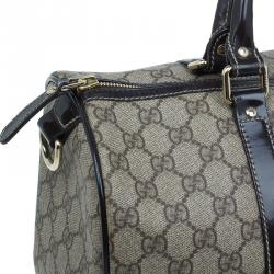 Pre Owned حقيبة غوتشي جوي بوسطن كانفاس غوتشيسيما بيج مقوى متوسطة