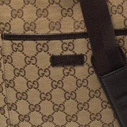 Pre Owned Gucci Brown/Beige GG Canvas Messenger Bag