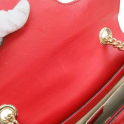 مملوكة مسبقًا Gucci Red Guccissima Emily Shoulder Bag