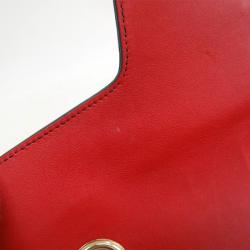 مملوكة مسبقًا Gucci Red Guccissima Emily Shoulder Bag