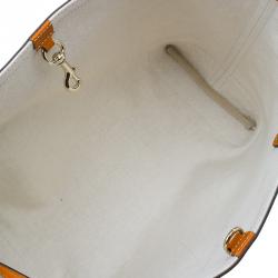 مملوكة مسبقًا Gucci Orange Diamante Canvas Medium Craft Tote Bag