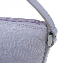 مملوكة مسبقًا Gucci Purple GG monogram Small baguette bag