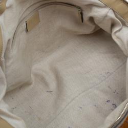 Pre Owned حقيبة بوسطن غوتشي سوكي تصميم ماسي كانفاس برتقالي متوسطة 