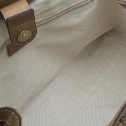 Pre Owned Gucci Brown Python Medium Sukey Tote